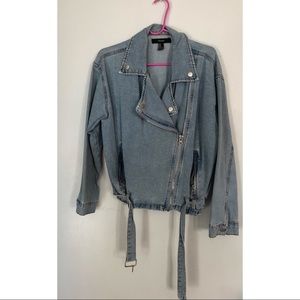 DENIM MOTO JACKET
